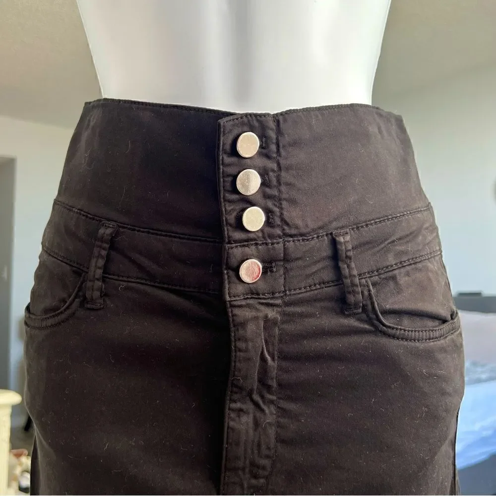 ZARA WOMAN Black High Waisted Pencil Skirt With Size S